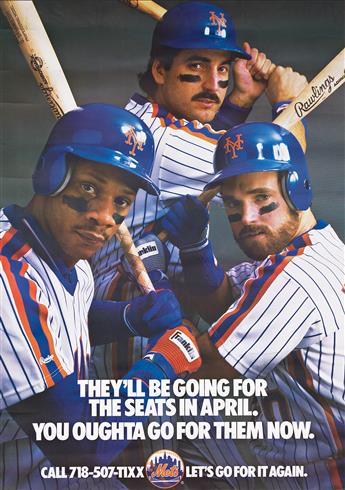 VARIOUS ARTISTS. [THE NEW YORK METS]. Group of 8 posters. 1980s-90s. Sizes vary.                                                                 